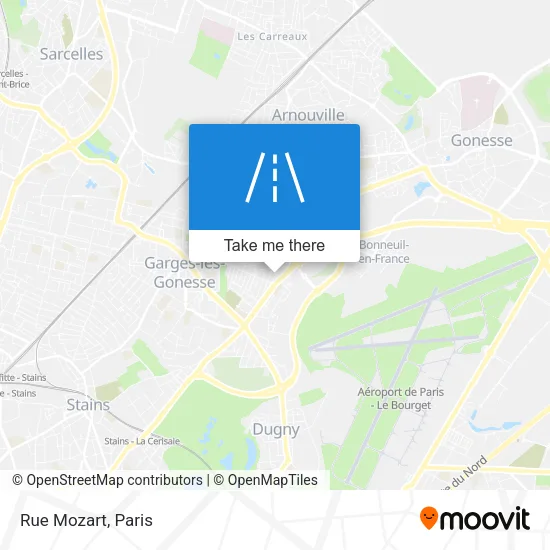 Rue Mozart map