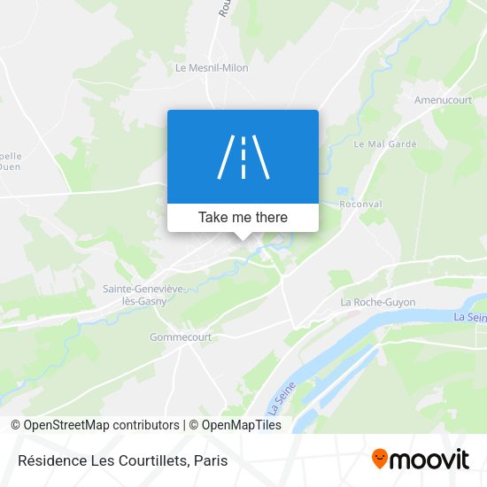 Résidence Les Courtillets map