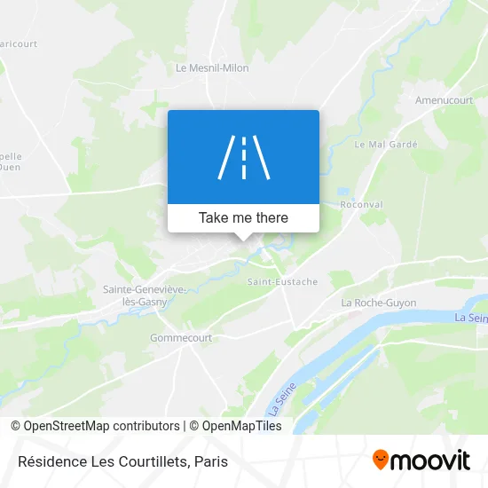 Résidence Les Courtillets map