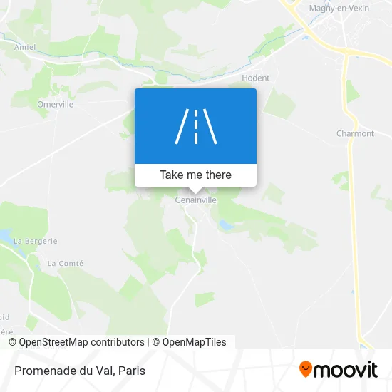 Promenade du Val map
