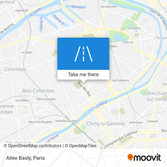 Allée Basly map