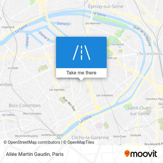 Allée Martin Gaudin map