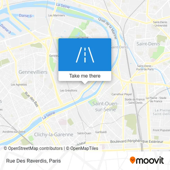 Rue Des Raverdis map