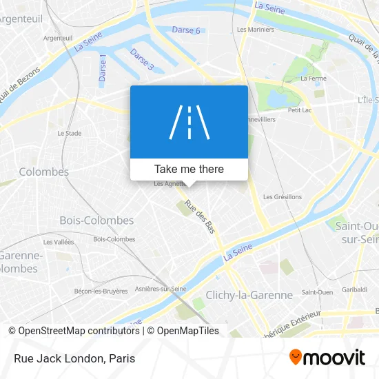 Rue Jack London map