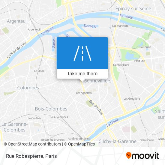 Mapa Rue Robespierre