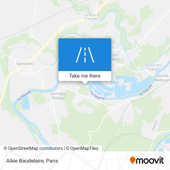 Mapa Allée Baudelaire