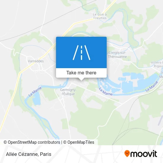 Mapa Allée Cézanne