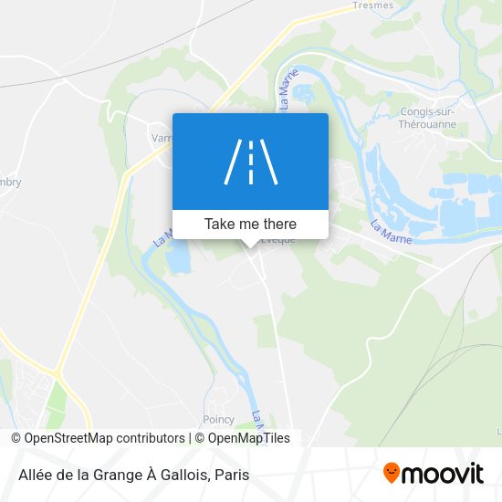 Allée de la Grange À Gallois map