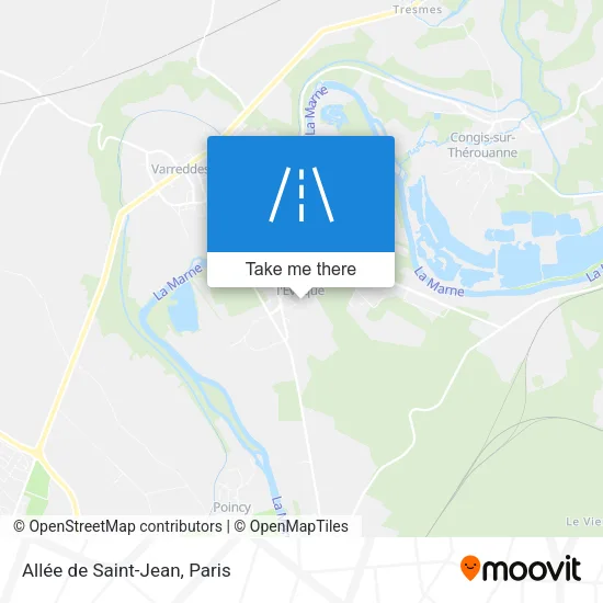 Mapa Allée de Saint-Jean
