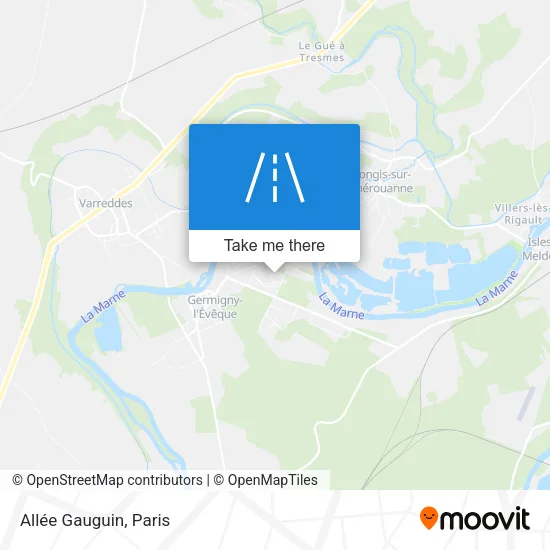 Allée Gauguin map