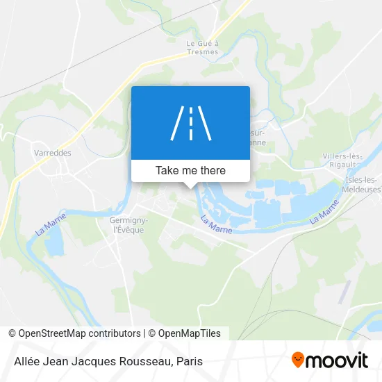 Allée Jean Jacques Rousseau map