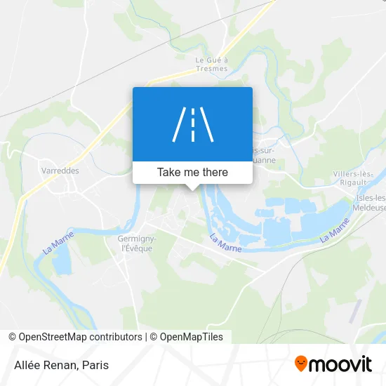 Allée Renan map
