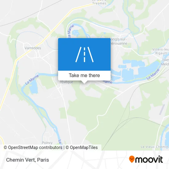 Chemin Vert map