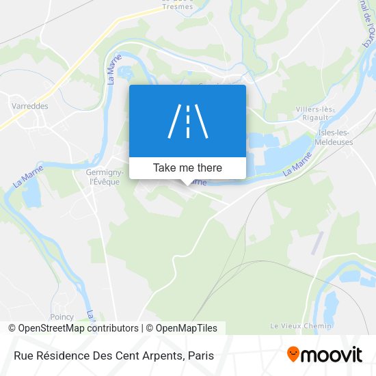 Rue Résidence Des Cent Arpents map
