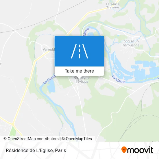 Résidence de L'Église map
