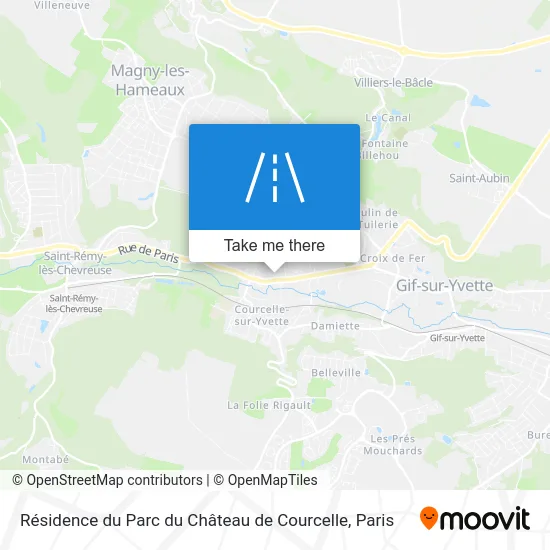 Résidence du Parc du Château de Courcelle map