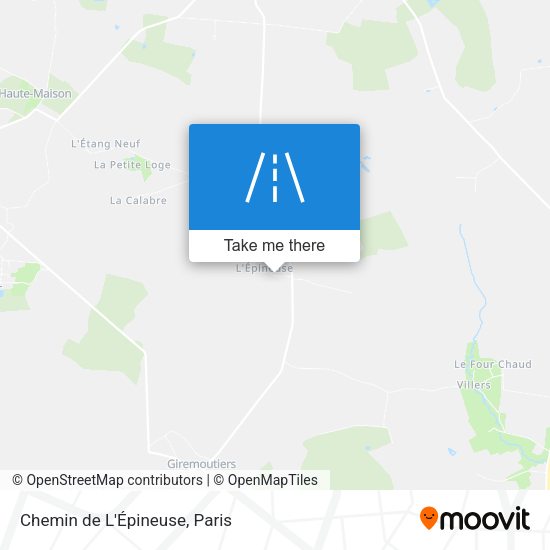Chemin de L'Épineuse map