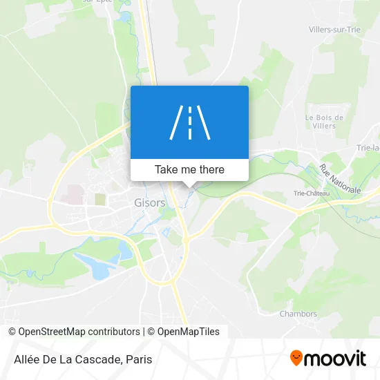 Allée De La Cascade map