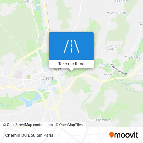 Mapa Chemin Du Bouloir