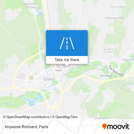 Impasse Ronsard map