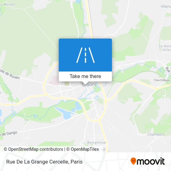 Rue De La Grange Cercelle map