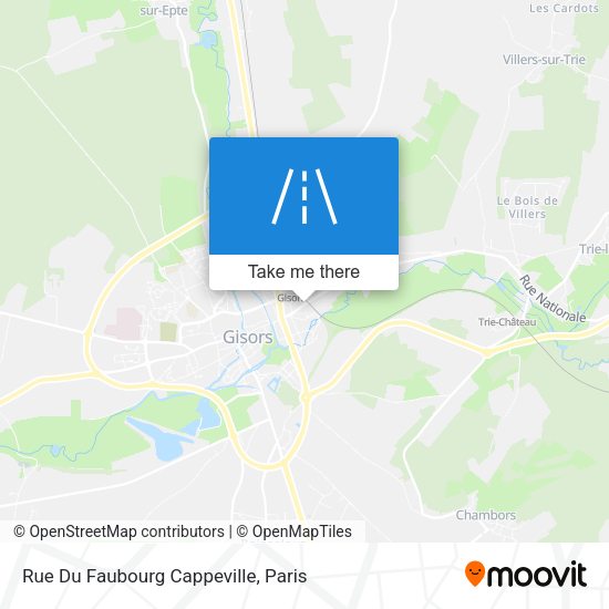 Rue Du Faubourg Cappeville map