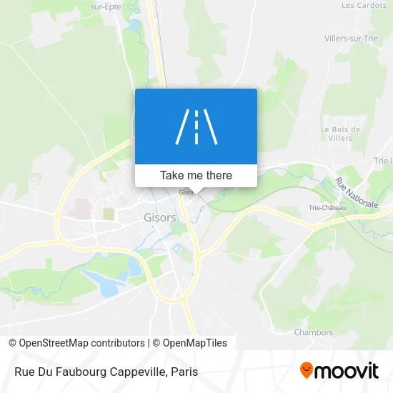 Rue Du Faubourg Cappeville map