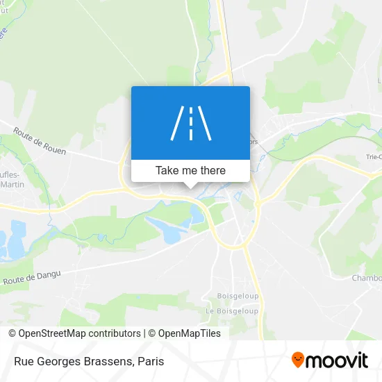 Rue Georges Brassens map