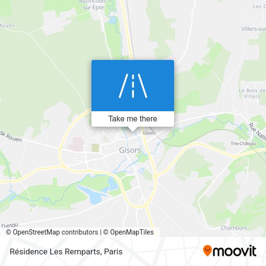 Résidence Les Remparts map