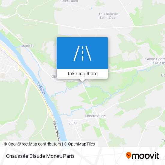 Chaussée Claude Monet map