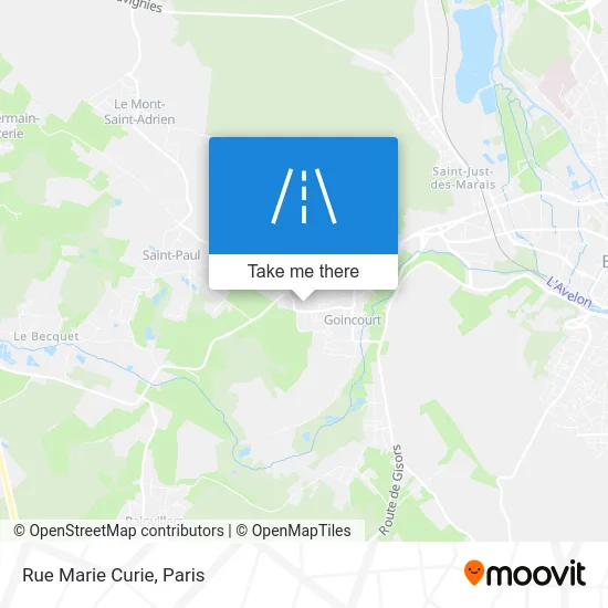Rue Marie Curie map