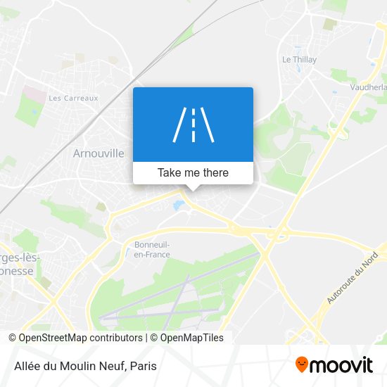 Allée du Moulin Neuf map