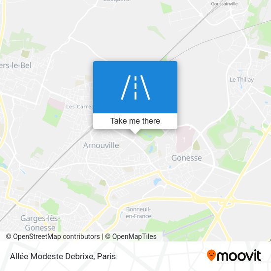 Allée Modeste Debrixe map