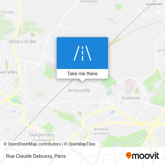 Rue Claude Debussy map
