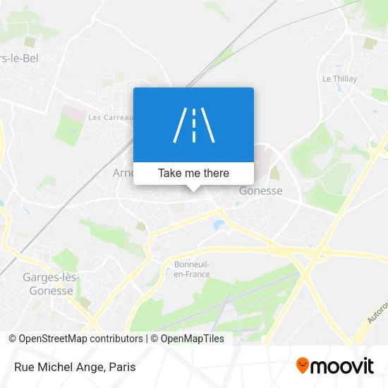 Rue Michel Ange map