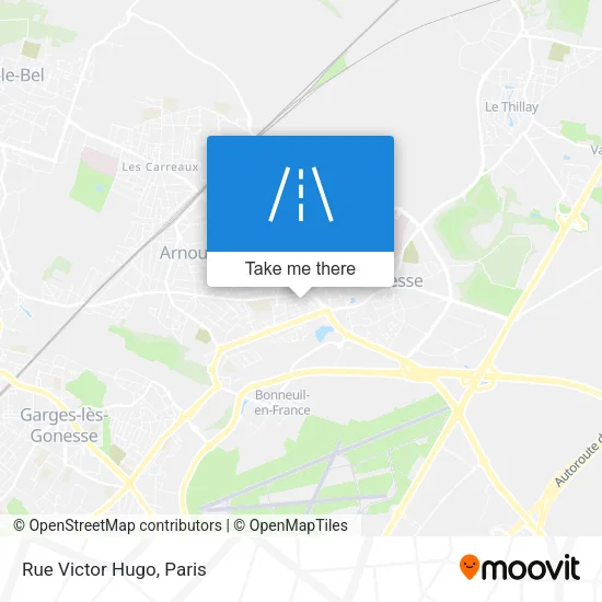 Mapa Rue Victor Hugo