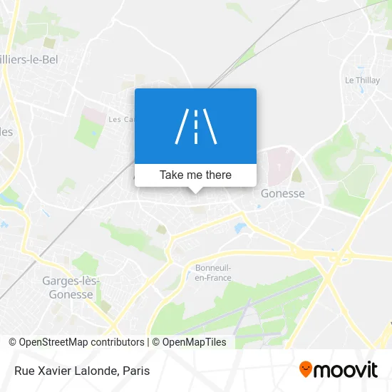 Rue Xavier Lalonde map