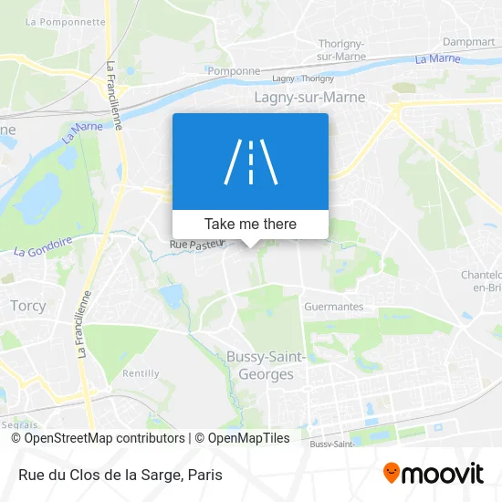 Rue du Clos de la Sarge map