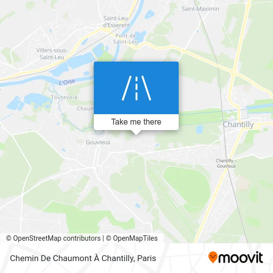 Chemin De Chaumont À Chantilly map