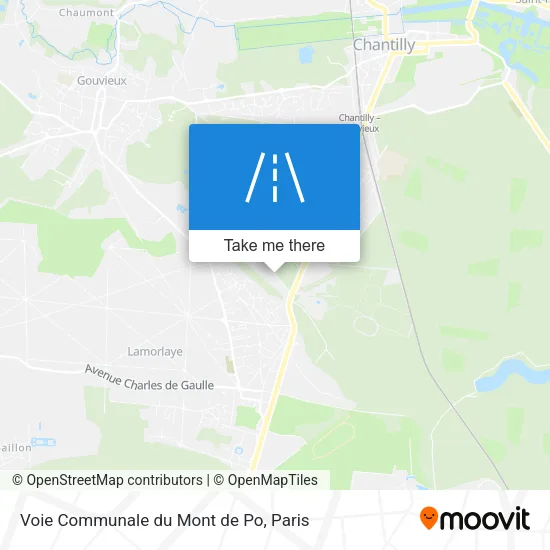 Voie Communale du Mont de Po map
