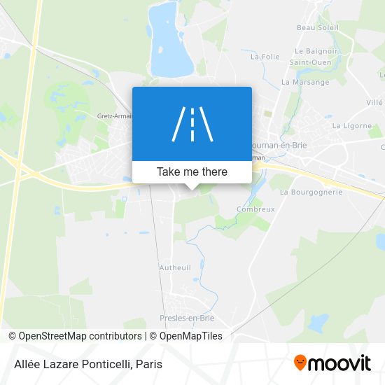 Allée Lazare Ponticelli map