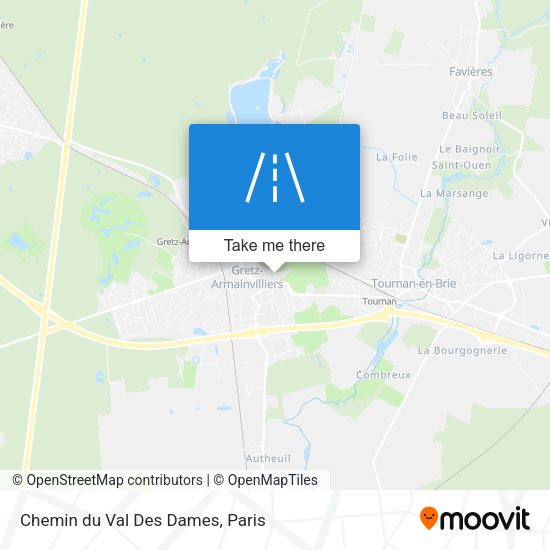 Chemin du Val Des Dames map