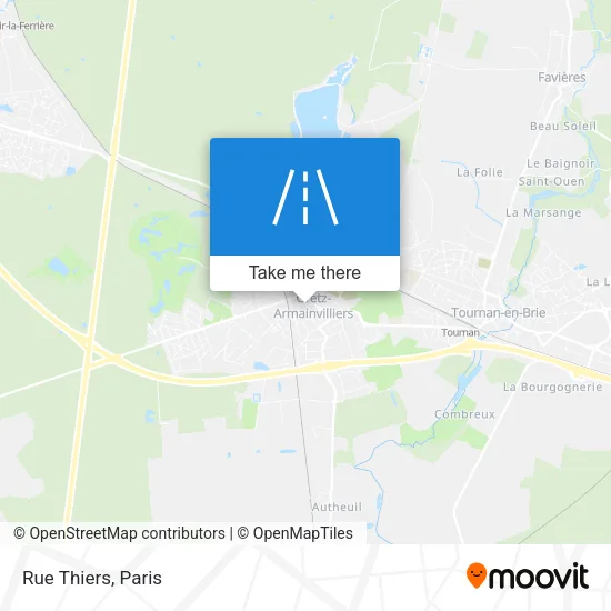 Rue Thiers map