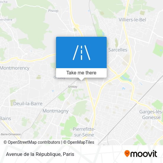 Avenue de la République map