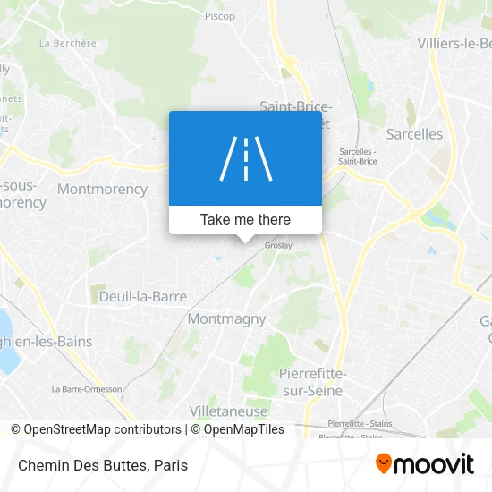 Chemin Des Buttes map