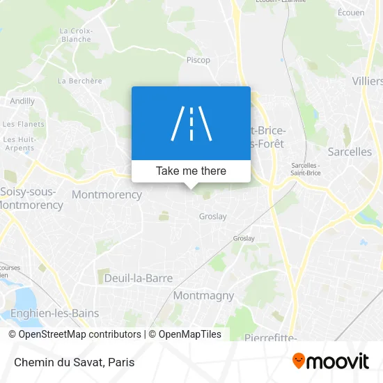 Chemin du Savat map