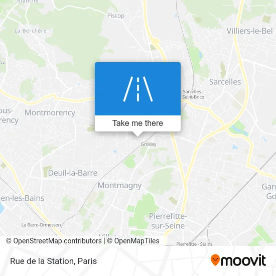 Rue de la Station map