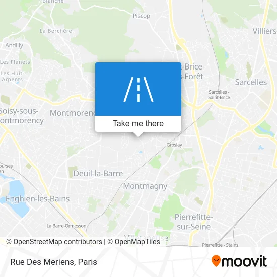 Rue Des Meriens map