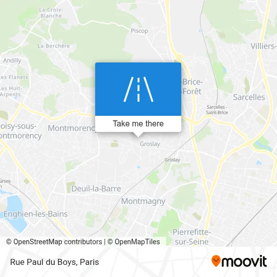 Rue Paul du Boys map