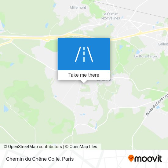 Chemin du Chêne Colle map